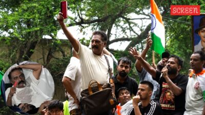Prakash Raj addresses CJP protesters, waves Indian Constitution. watch