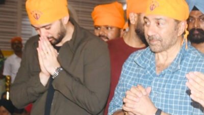 Sunny Deol and Karan Deol seek blessings at Patna Sahib ahead of Batwara 1947: "Feeling truly blessed"