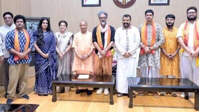 Hanuman Ansh team meets Uttar Pradesh Chief Minister Yogi Adityanath amid box office triumph